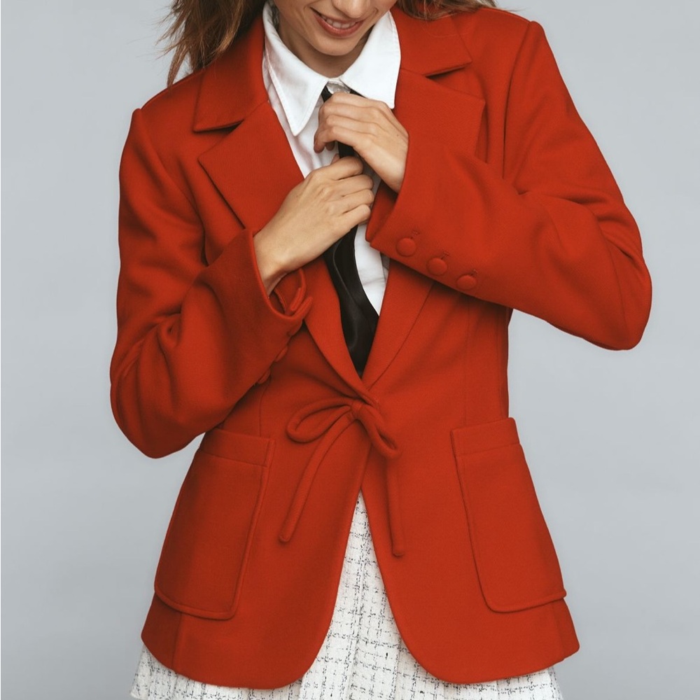 Avec Les Filles Bold Red Blazer